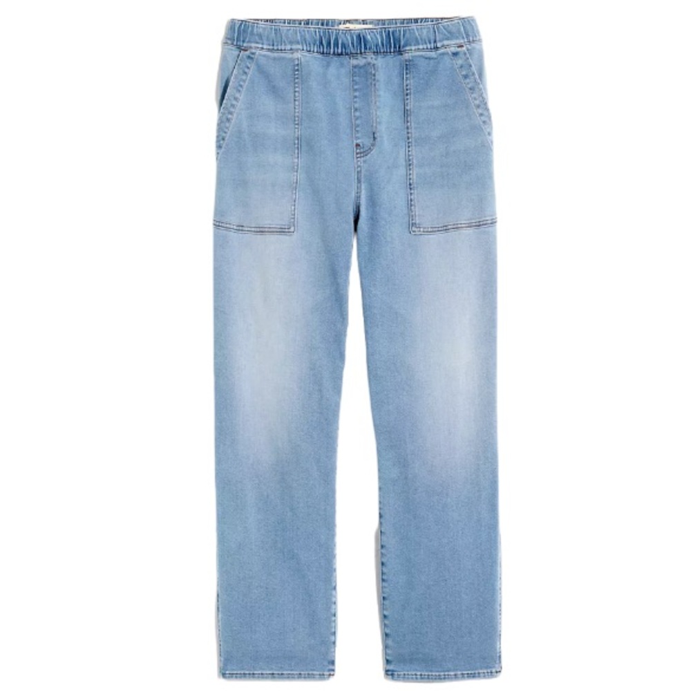 Madewell high rise Pull-On Relaxed Jeans, elastic, Small Tall (runs a tad large) - Picture 2 of 12